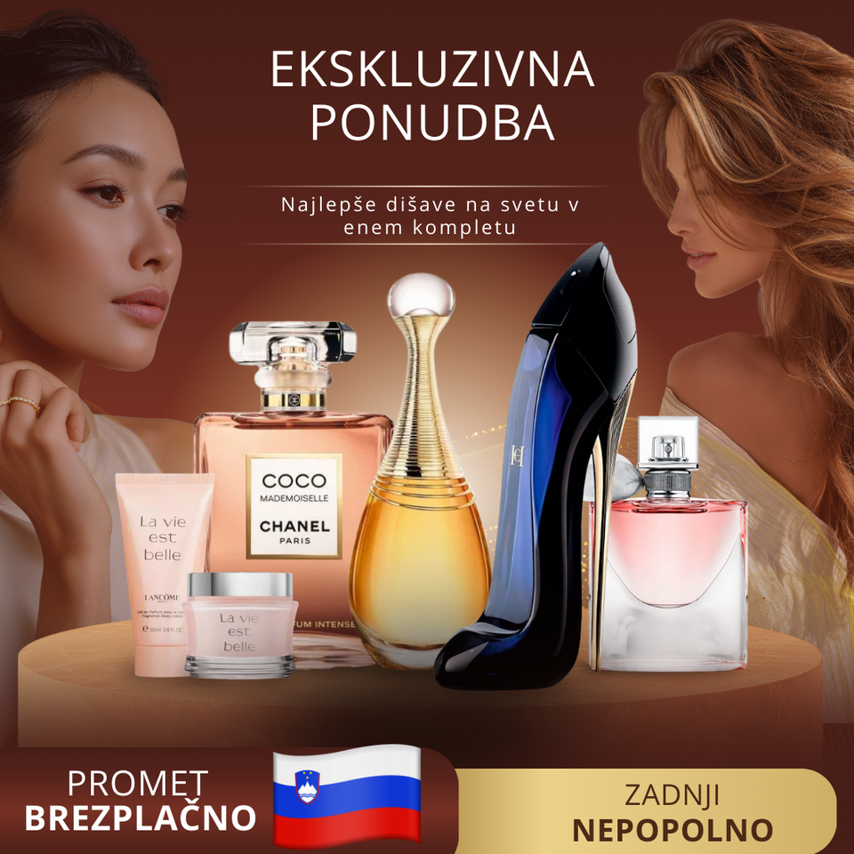 Kupite 1, dobite 6 – komplet luksuznih uvoženih parfumov + ekskluzivno darilo